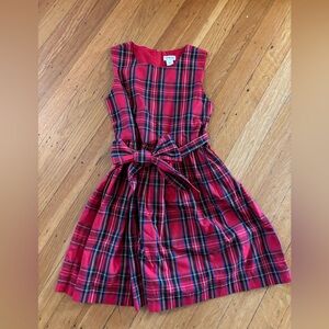 Crewcuts Red Plaid Kids Dress
